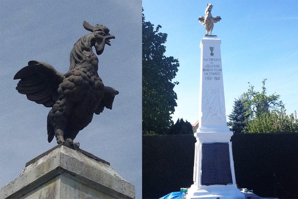 le monument au coq de jouarre nettoyage et  maintenance par batinett france